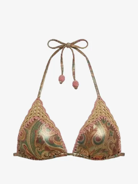 Del Maar Awasi paisley-pattern bikini top