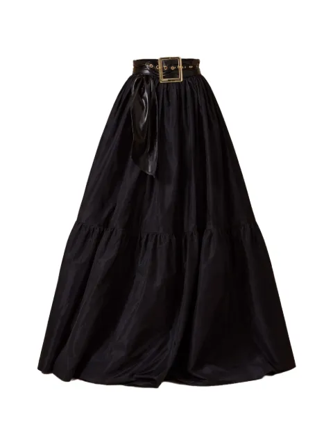 GIADA CURTI — tiered belted maxi skirt