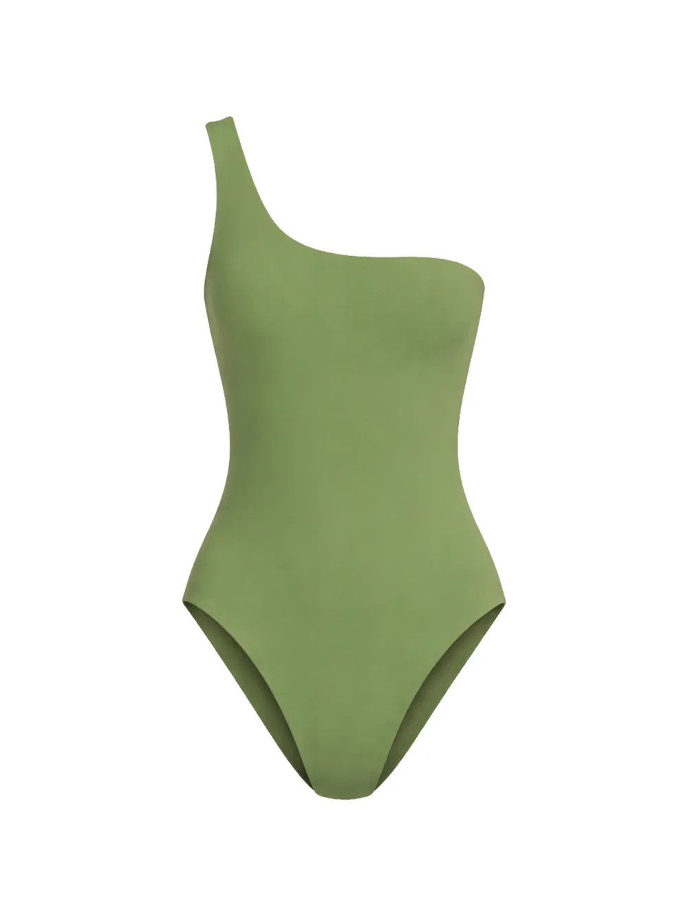 Bond-eye reversible one-shoulder swimsuit - Verde