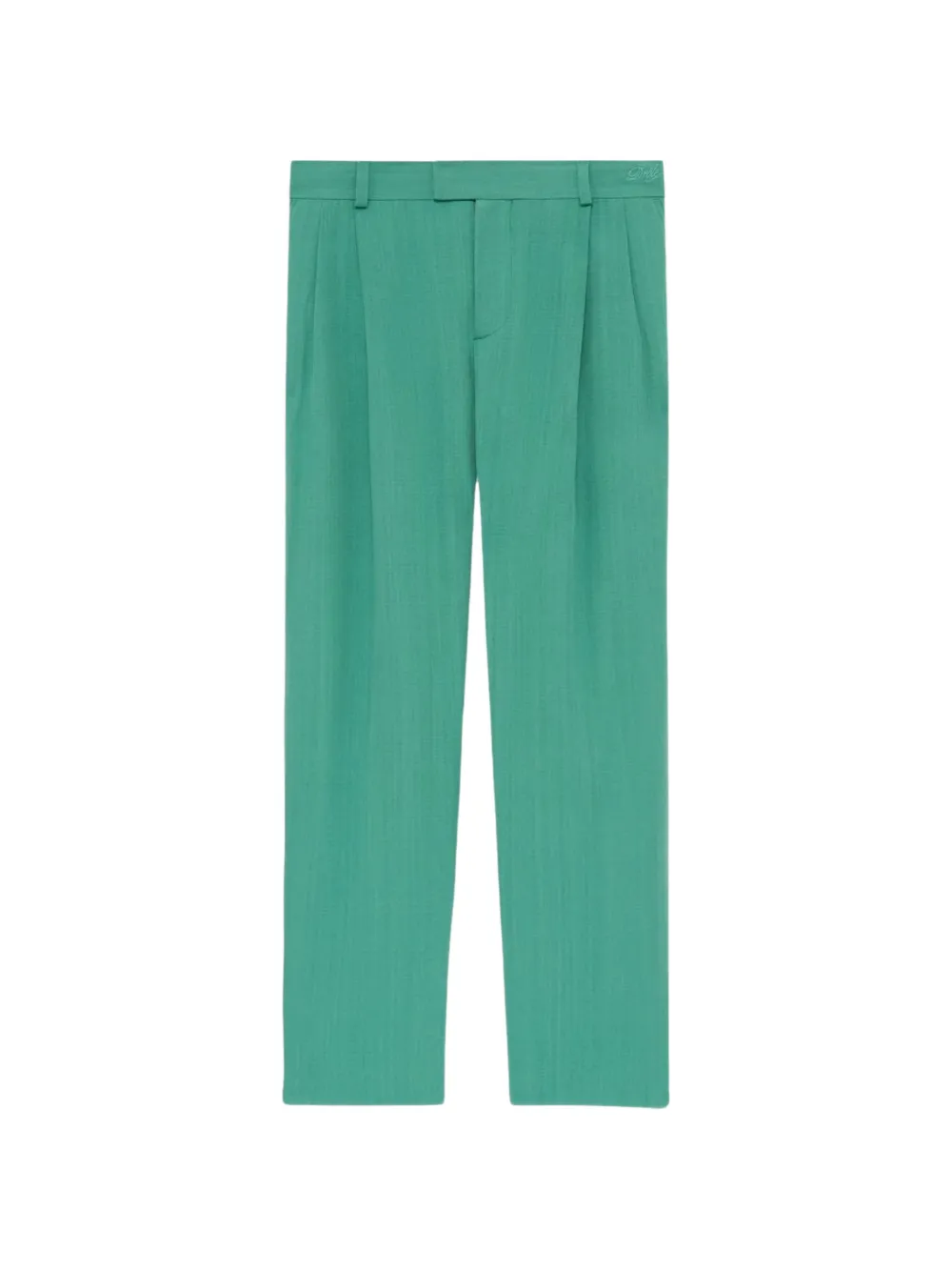 Drôle De Monsieur pantalon à design plissé - Vert Drôle De Monsieur pantalon à design plissé - Vert