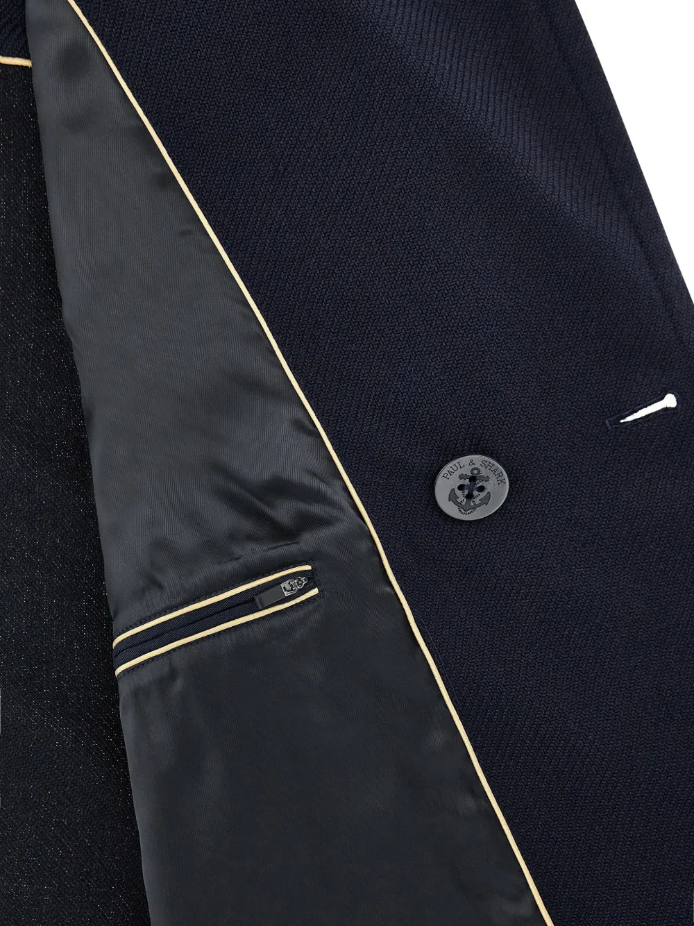 Paul & Shark Sailorjas met dubbele rij knopen Blauw