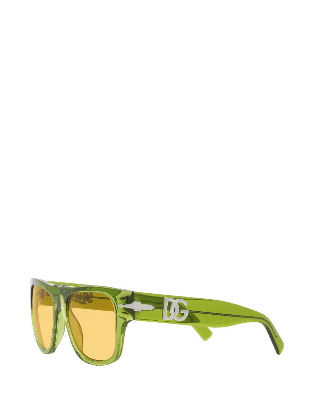 Dolce & Gabbana Eyewear x Persol zonnebril met vierkant montuur en logo Groen