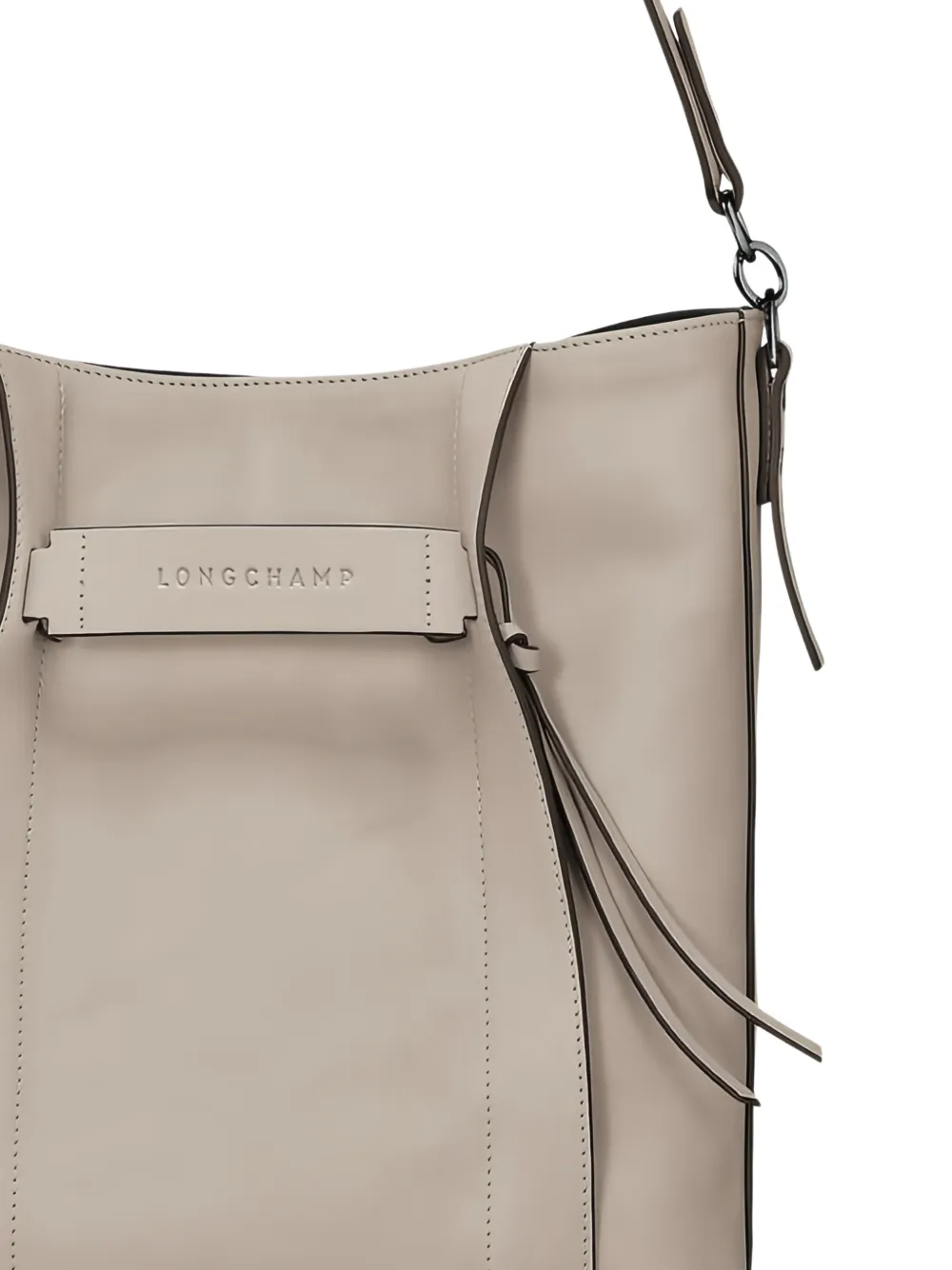 Longchamp 3D leren shopper Beige