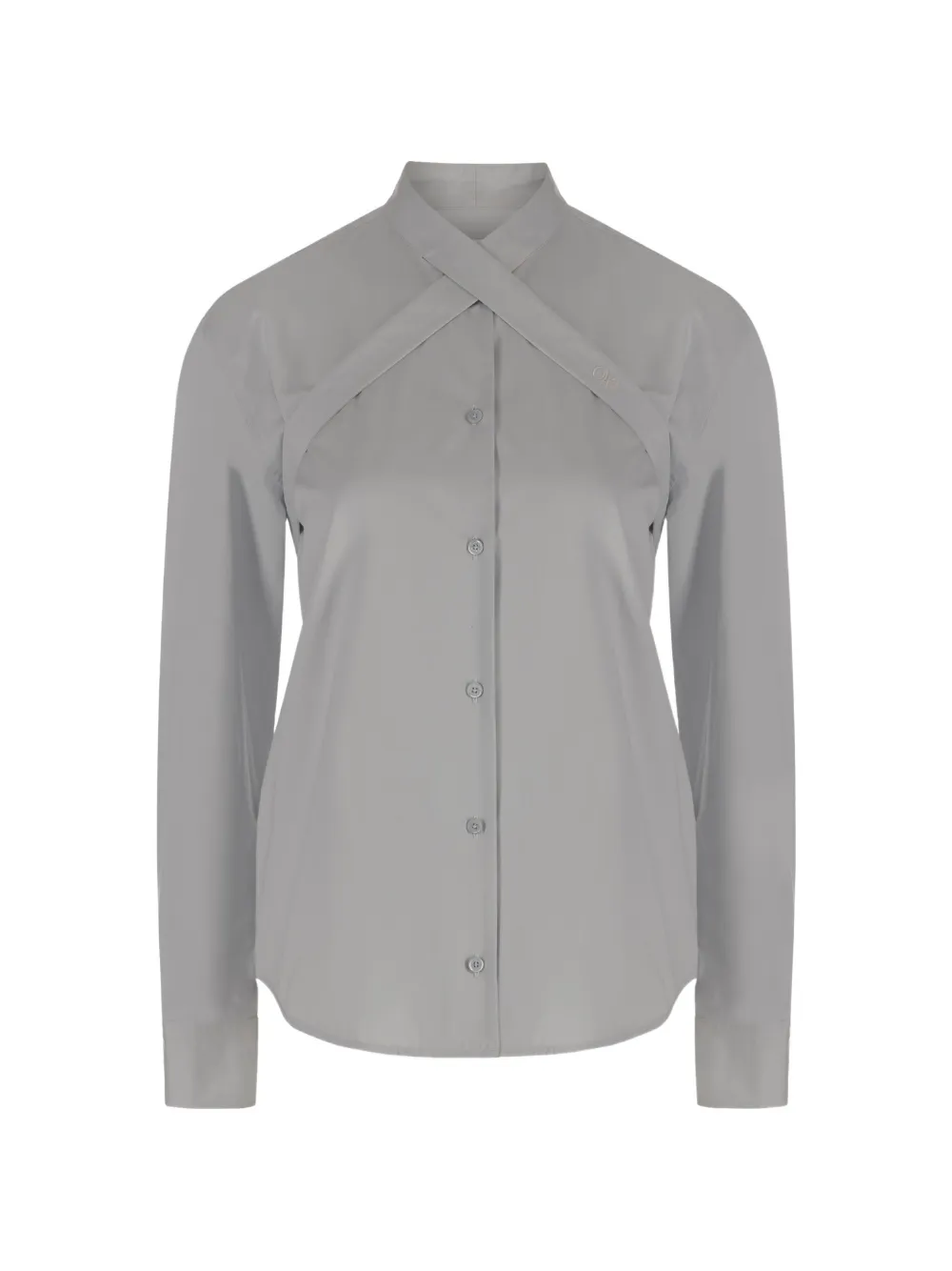 Off-White crossover strap shirt - Grigio