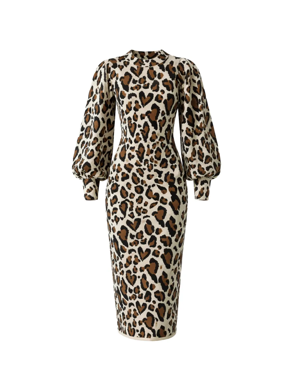 FARM Rio leopard-print midi dress - Toni neutri