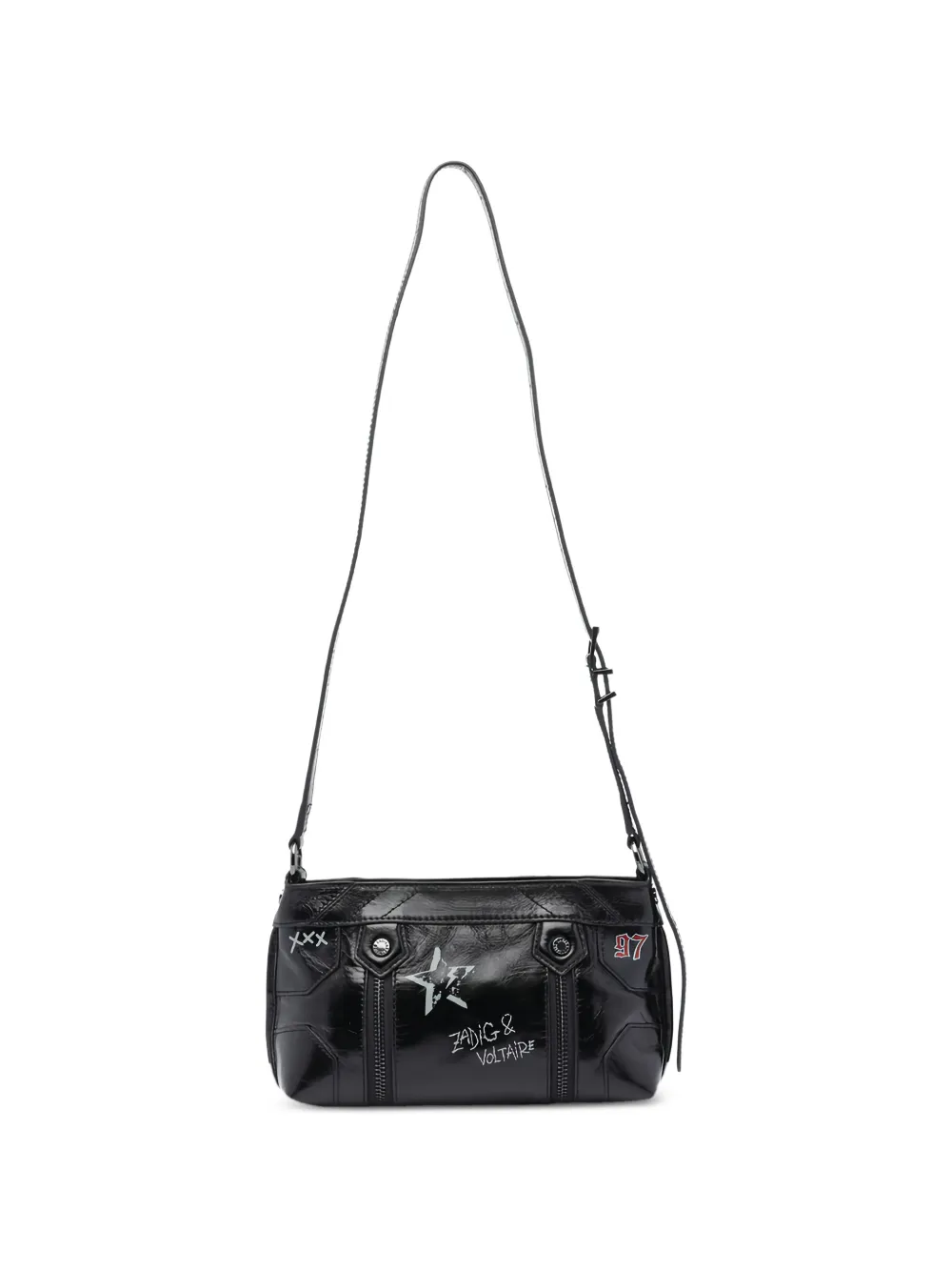 Zadig&Voltaire Sunny Mood crossbodytas met rtis Zwart