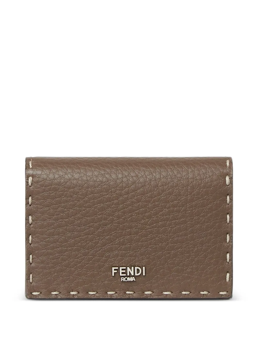 FENDI Selleria logo-appliqué wallet - Braun