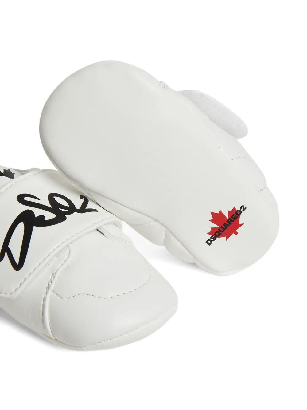 DSQUARED2 KIDS Newborn sneakers met logoband Wit