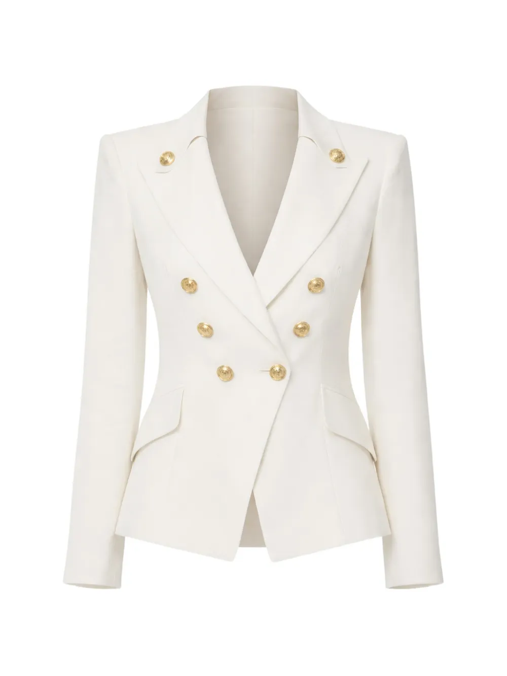 Elisabetta Franchi double-breasted button jacket - Bianco