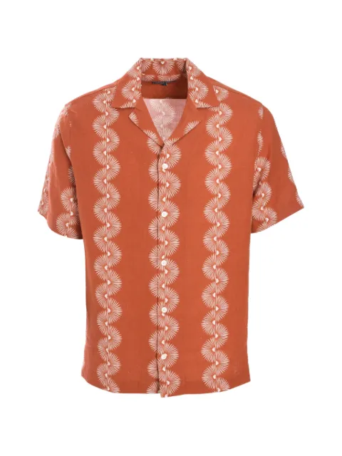 Frescobol Carioca copa geo wave print shirt