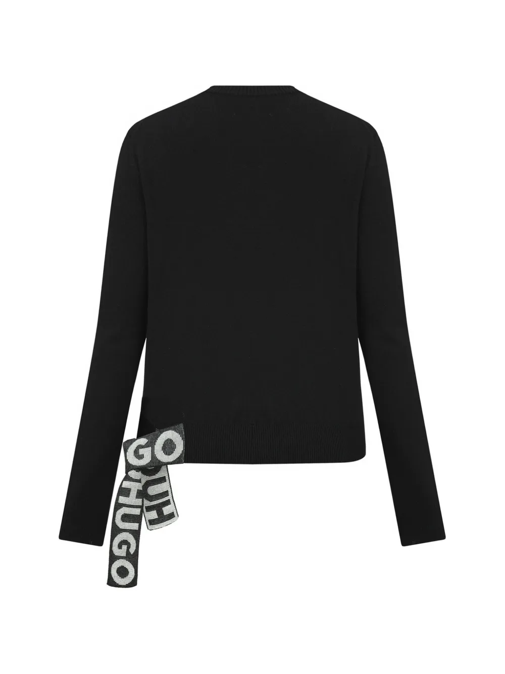 HUGO Sweater met logo Zwart