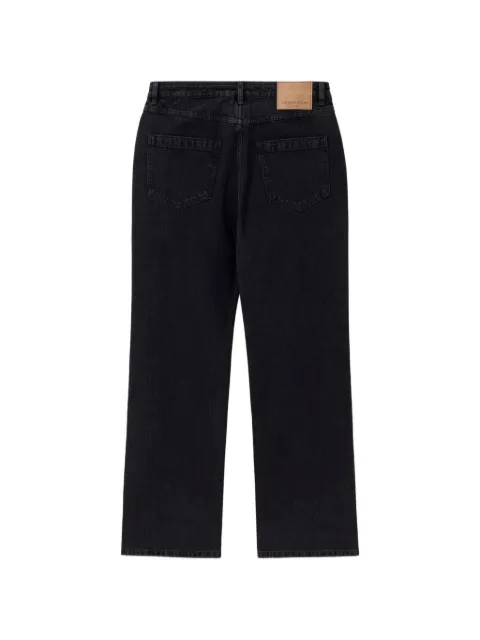 Wooyoungmi logo-plaque straight-leg jeans