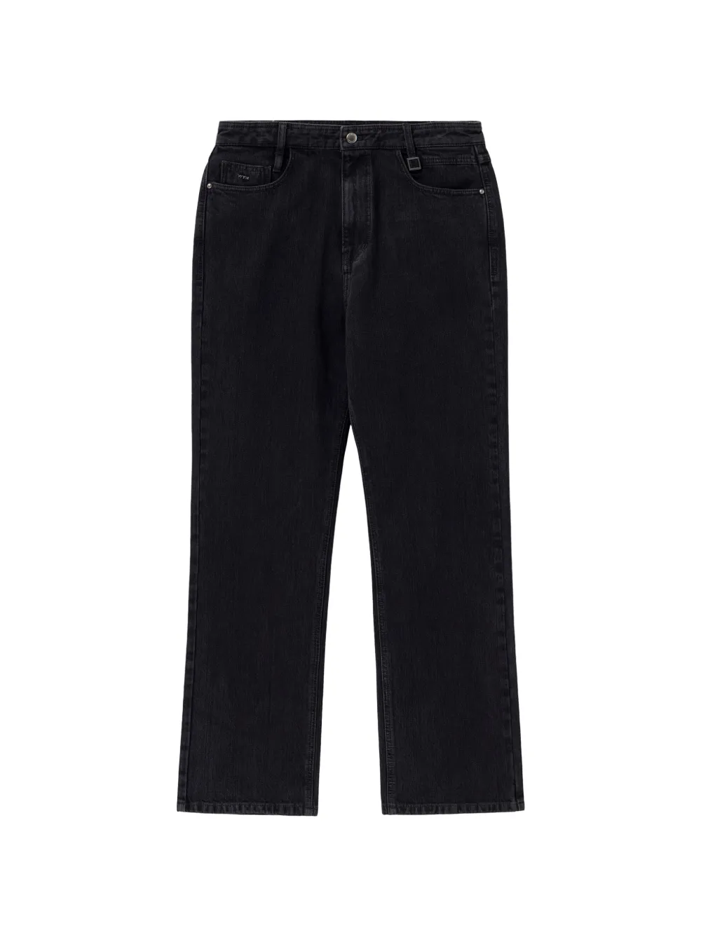 Wooyoungmi logo-plaque straight-leg jeans - Nero
