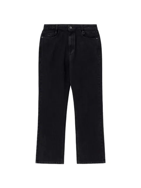 Wooyoungmi logo-plaque straight-leg jeans