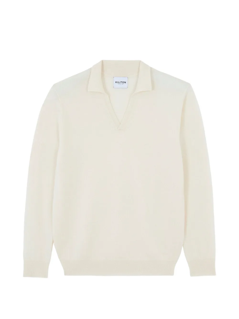 kujten Reggie polo-neck long-sleeve sweater - Toni neutri
