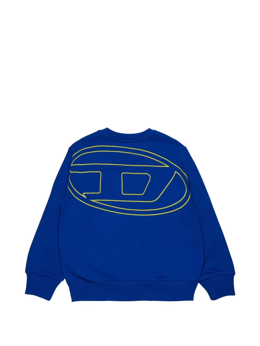 Diesel Kids Sweater met logo Blauw