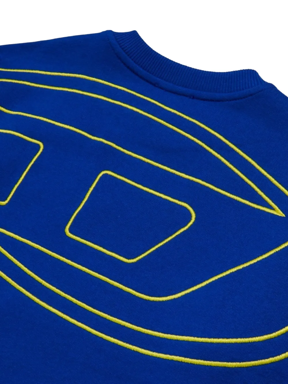 Diesel Kids Sweater met logo Blauw