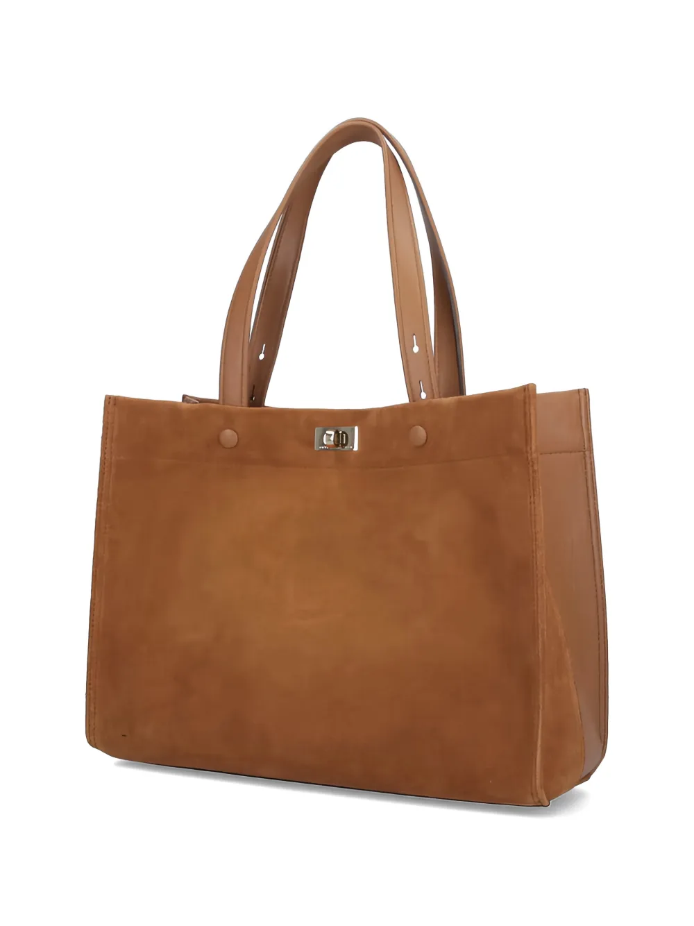 Anya Hindmarch Mortimer tweekleurige shopper Bruin
