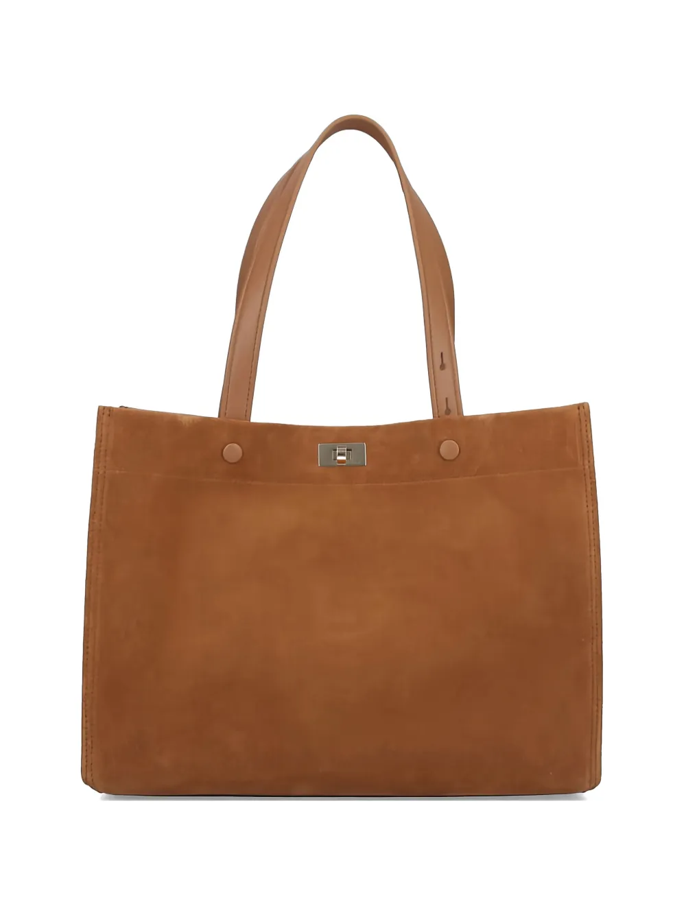 Anya Hindmarch Mortimer two-tone tote bag - Marrone