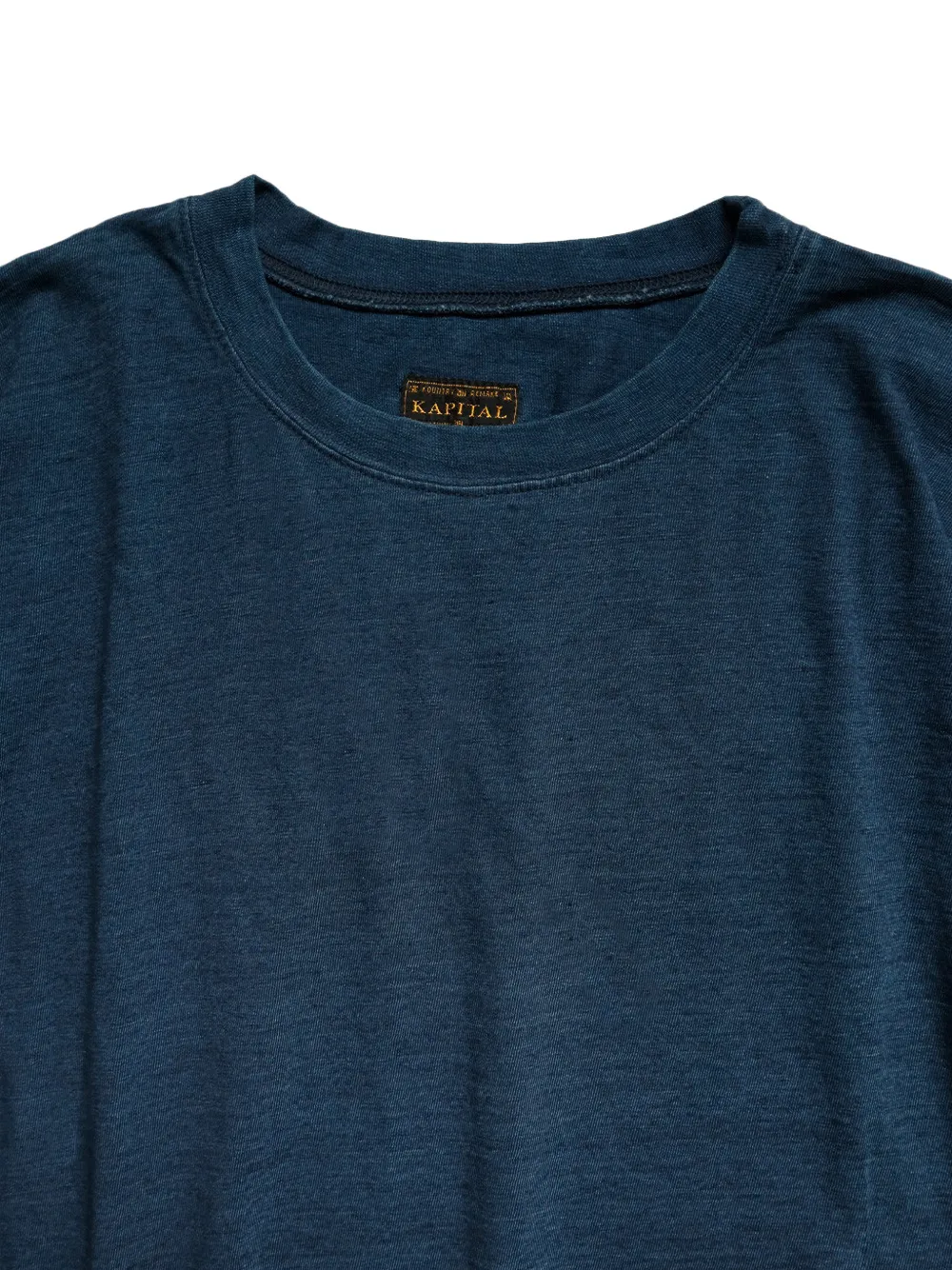 KAPITAL Oversized T-shirt met borduurwerk Blauw