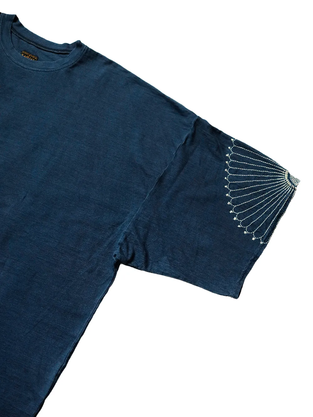 KAPITAL Oversized T-shirt met borduurwerk Blauw