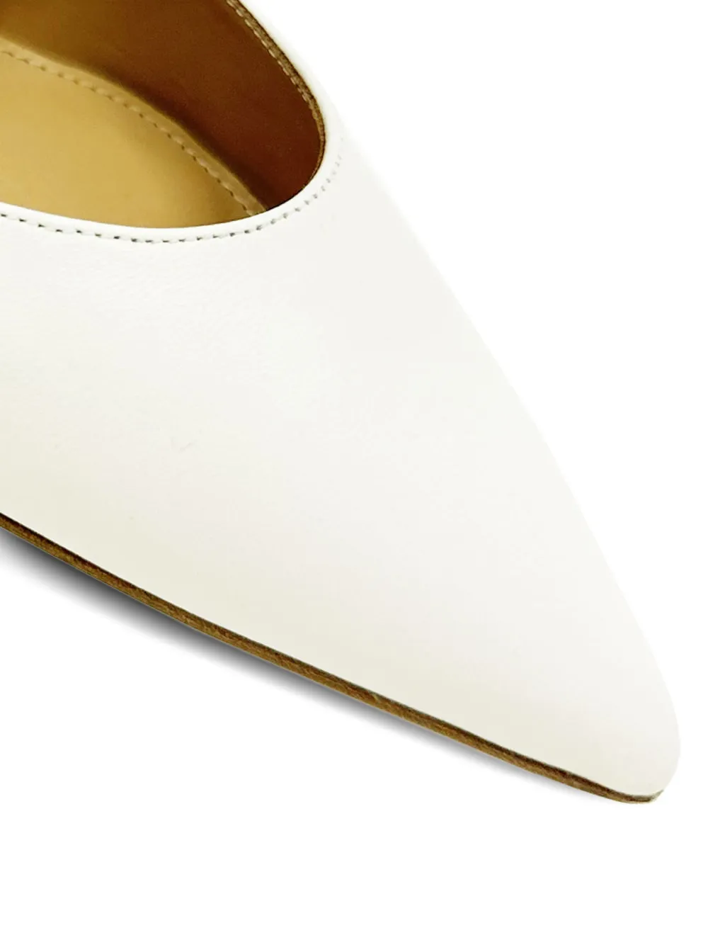 Aquazzura stud pointed mules Wit