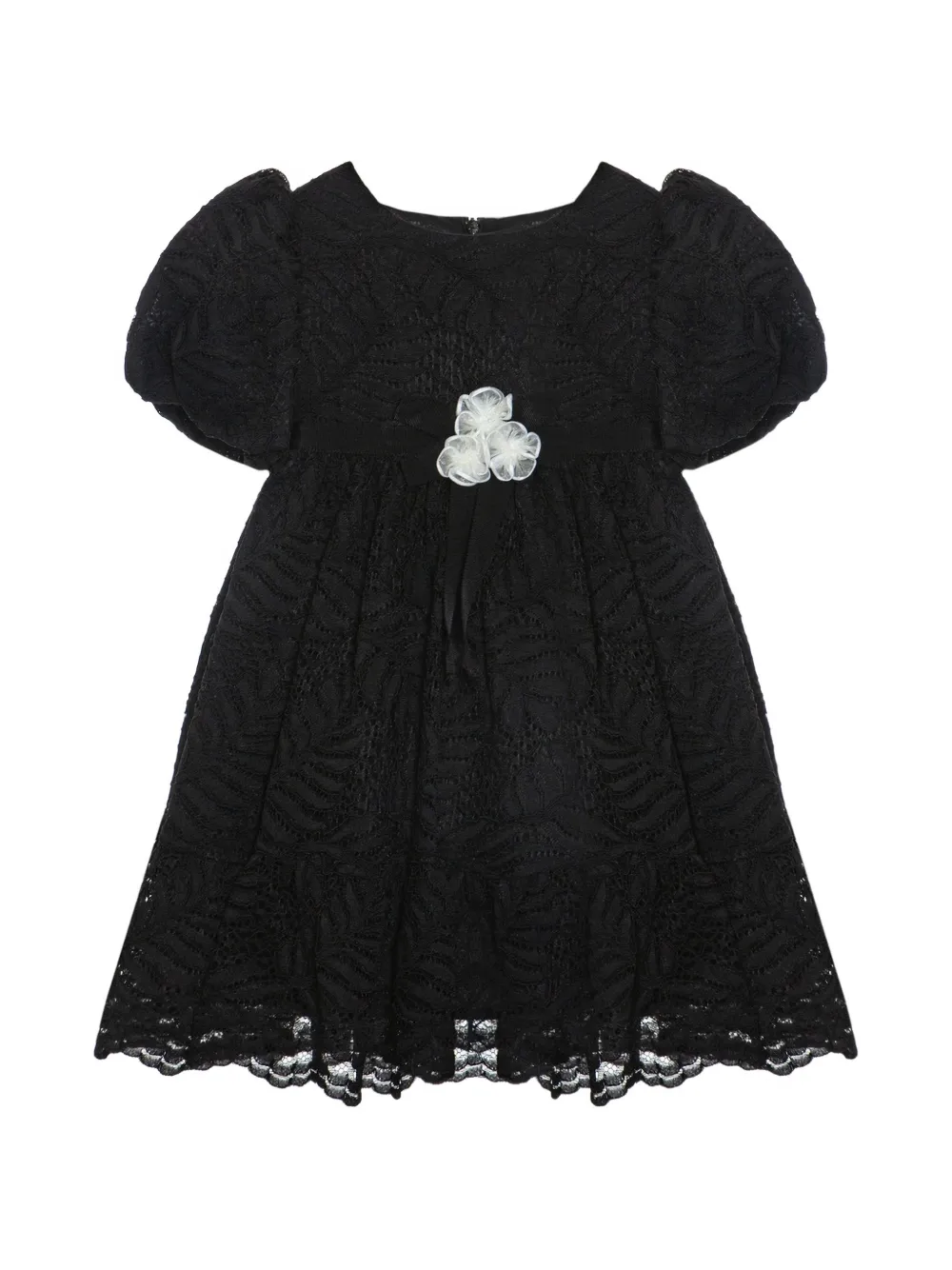 Patachou floral bow dress - Nero