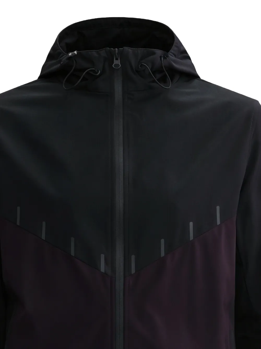 Nike AeroSwift Aerogami jack met capuchon en vlakken Zwart