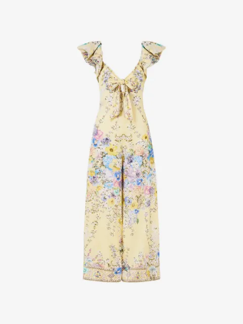 Camilla jumpsuit con volantes en las mangas