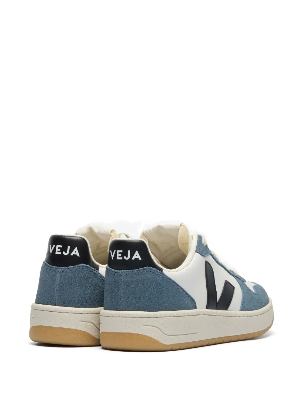 VEJA V-10 panelled logo sneakers Wit