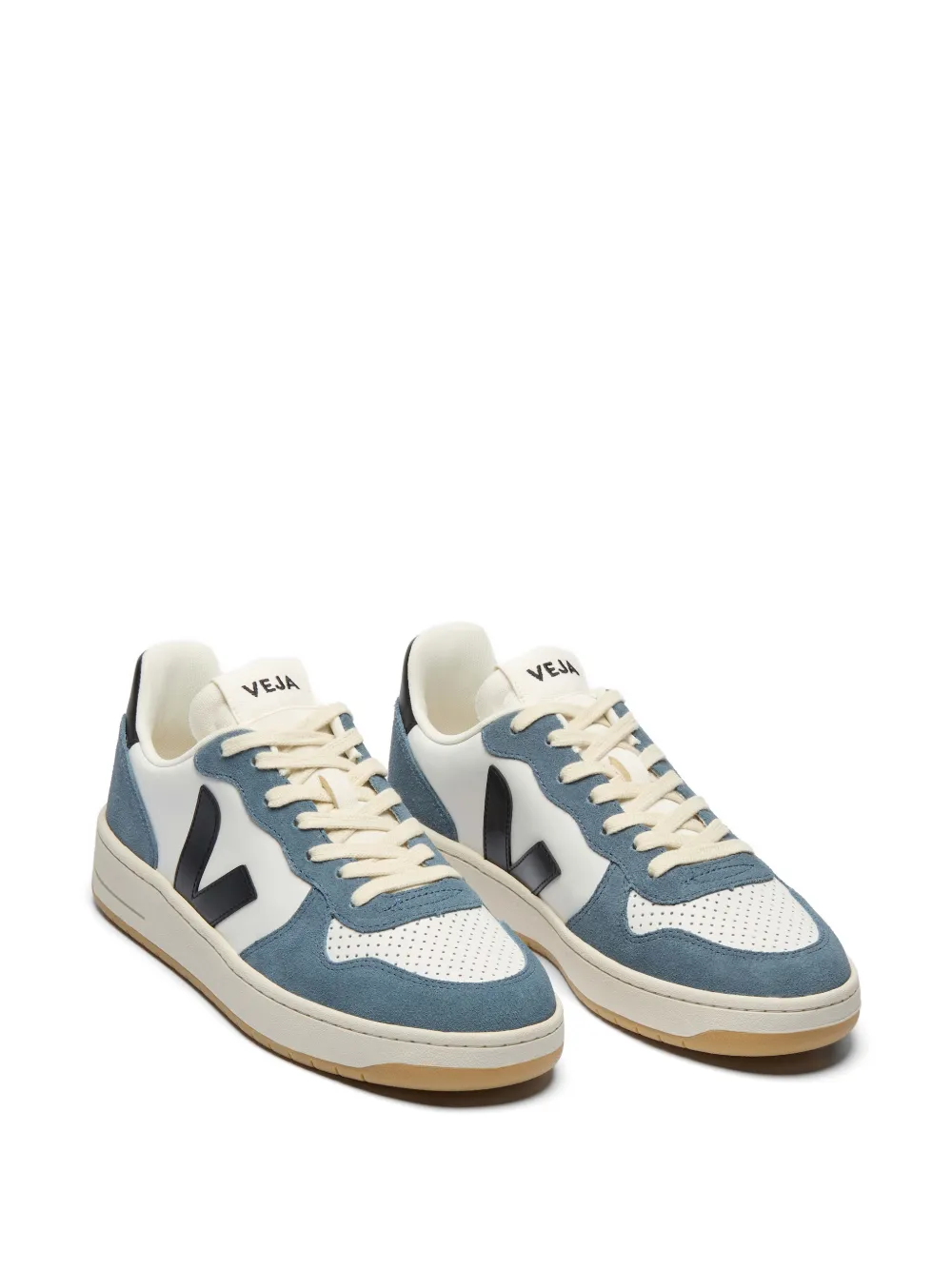 VEJA V-10 panelled logo sneakers Wit