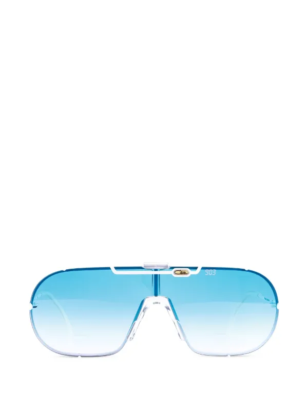 Cazal ブローライン グラデーション サングラス | ホワイト | FARFETCH JP