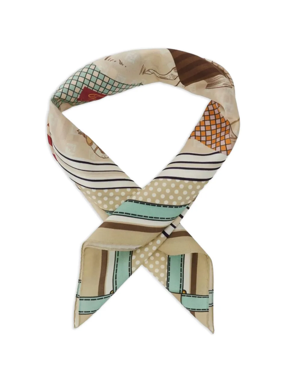  Fendi Kids Bufanda Estampada - Neutro 