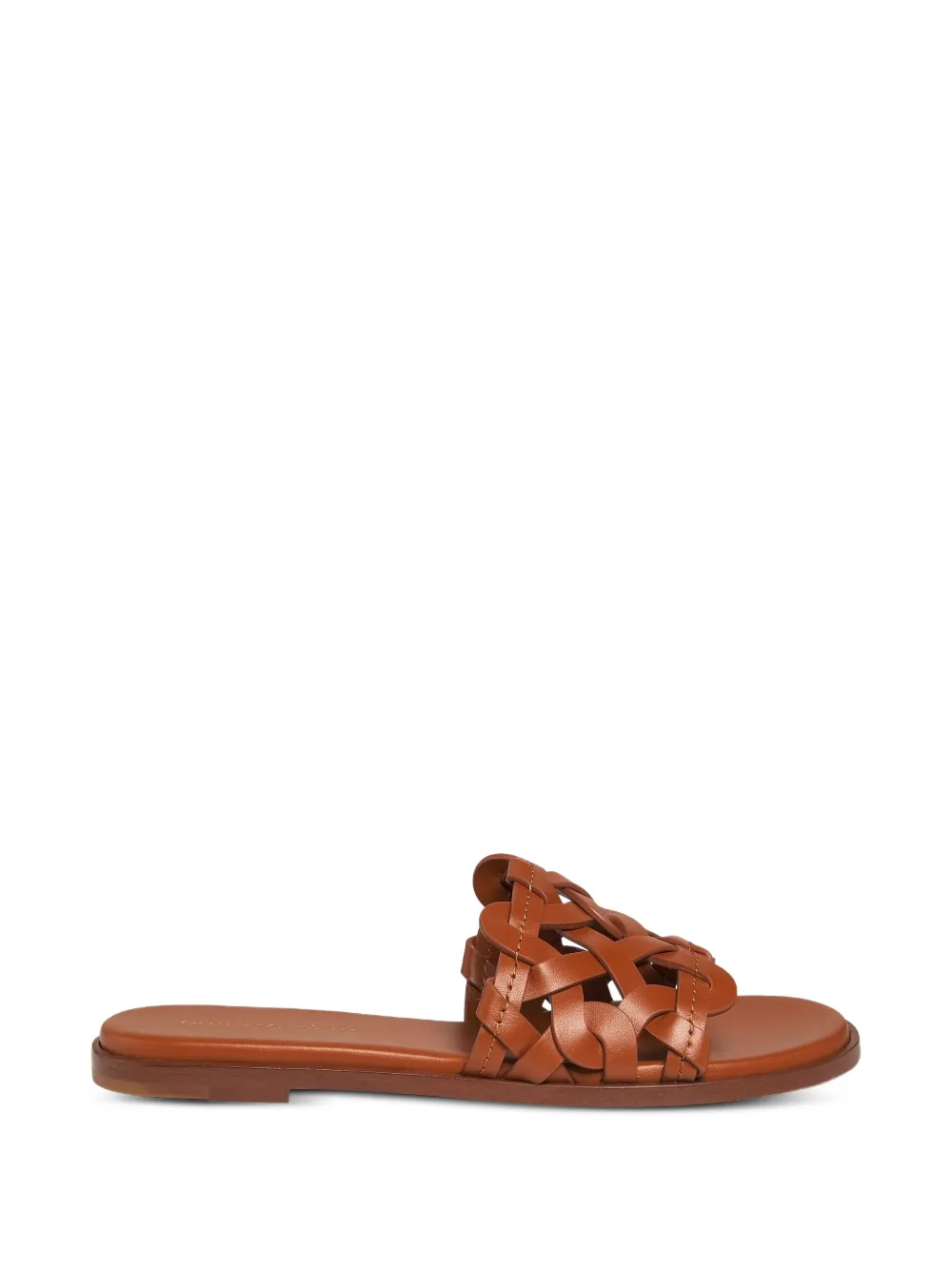 Gianvito Rossi woven flat sandals - Braun