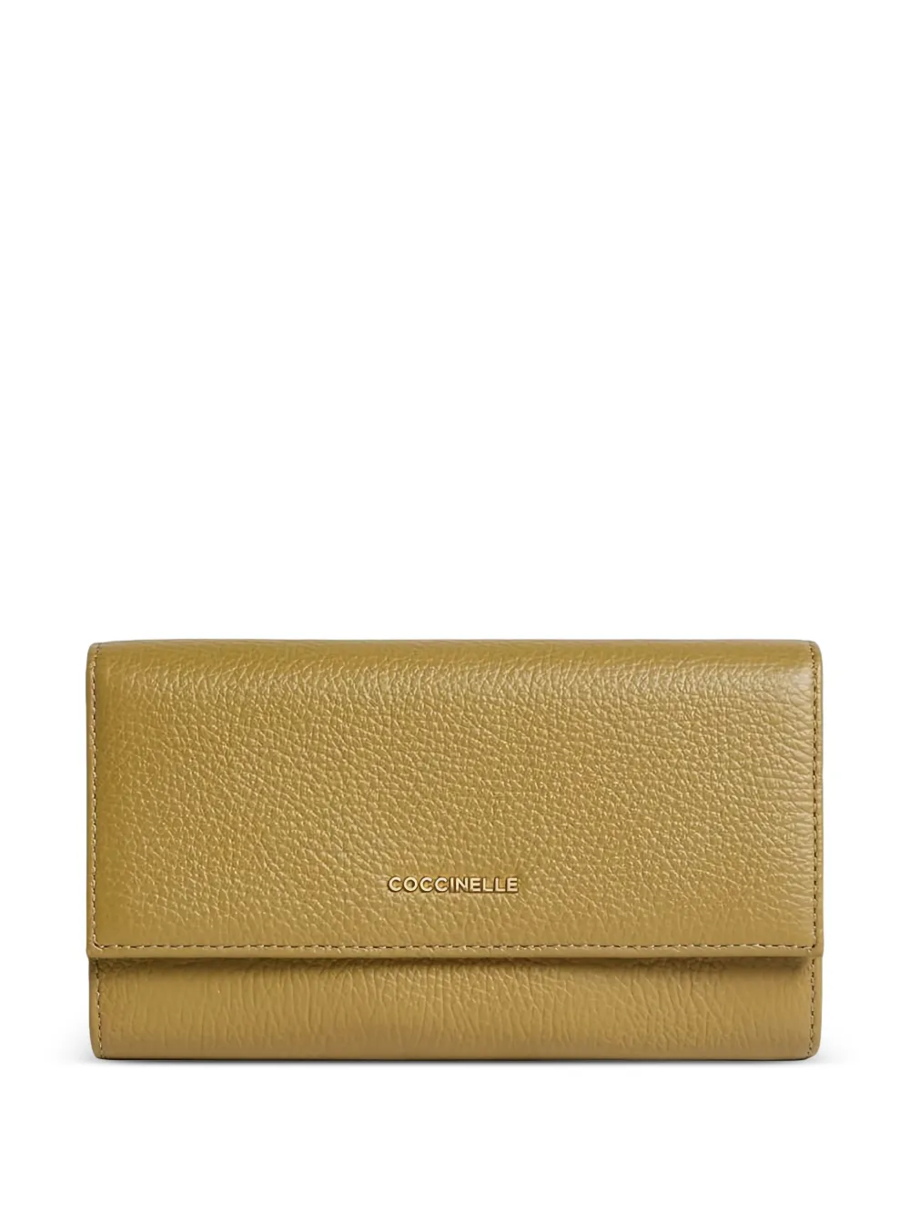 Coccinelle logo-detail leather wallet - Verde
