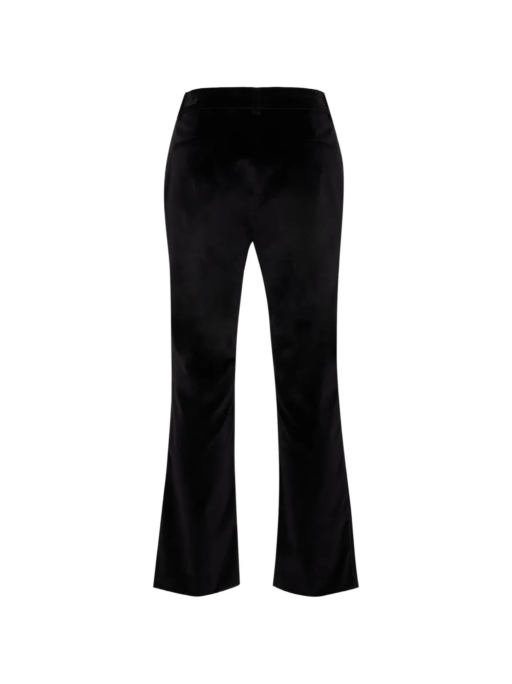 La DoubleJ Katoenen broek met flared pijpen Zwart