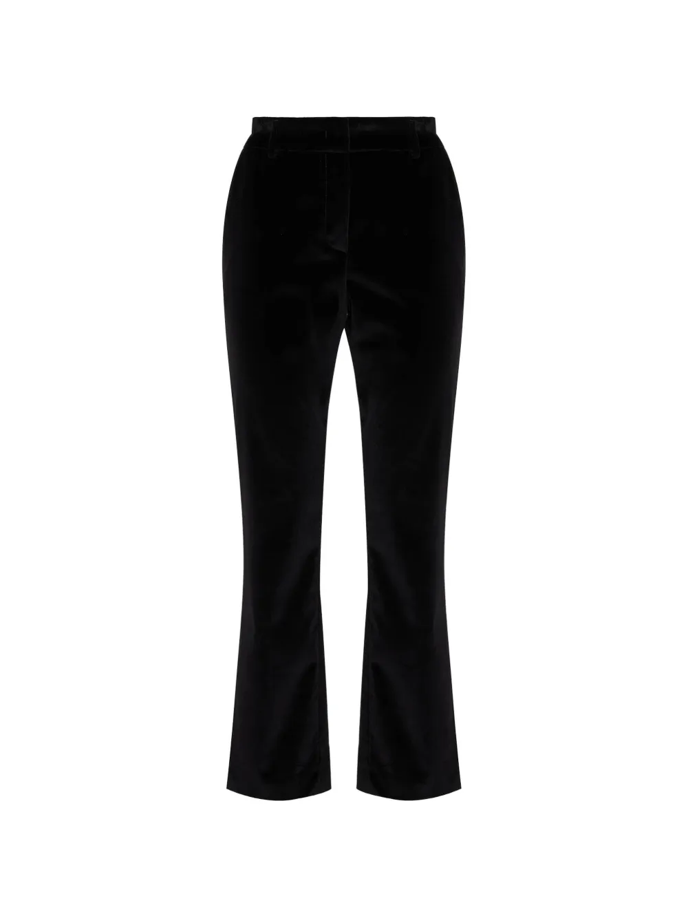 La DoubleJ flasred-leg cotton trousers - Nero