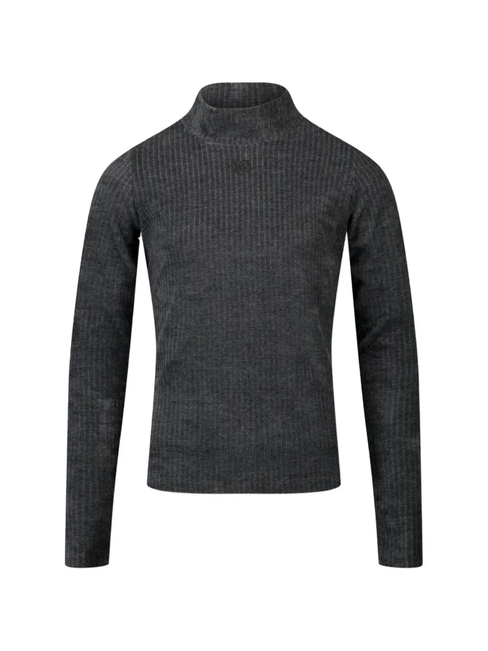 Dolce & Gabbana Kids ribbed roll-neck top - Grey