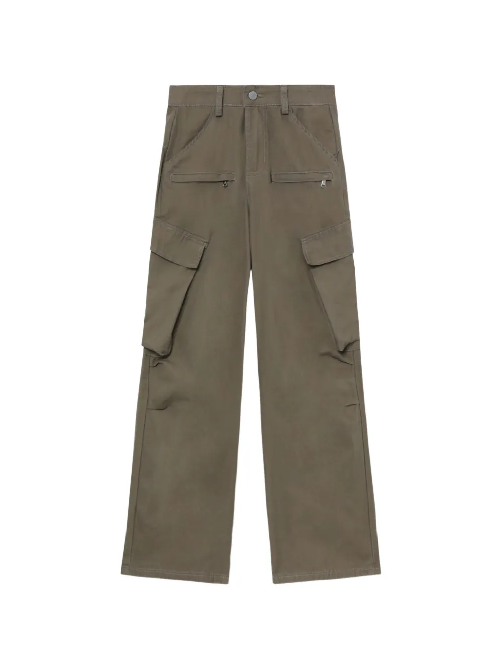 Ground Zero Cargo-pocket Trousers In Green