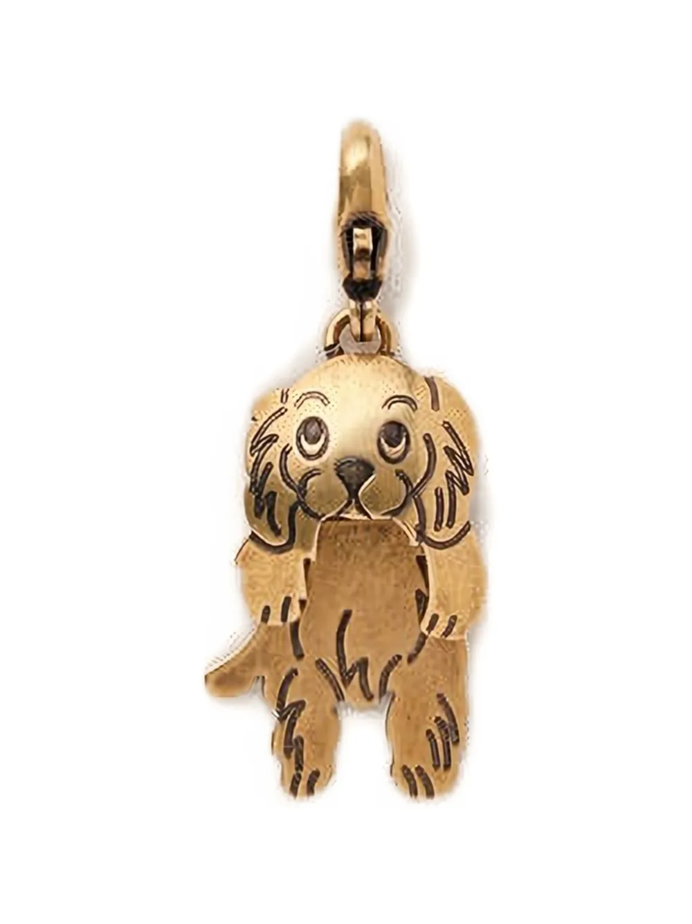 Marni Dog-engraved Charm In Gold