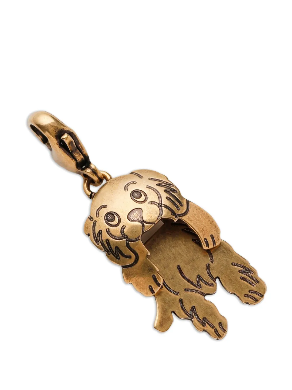 Marni dog-engraved charm - Gold