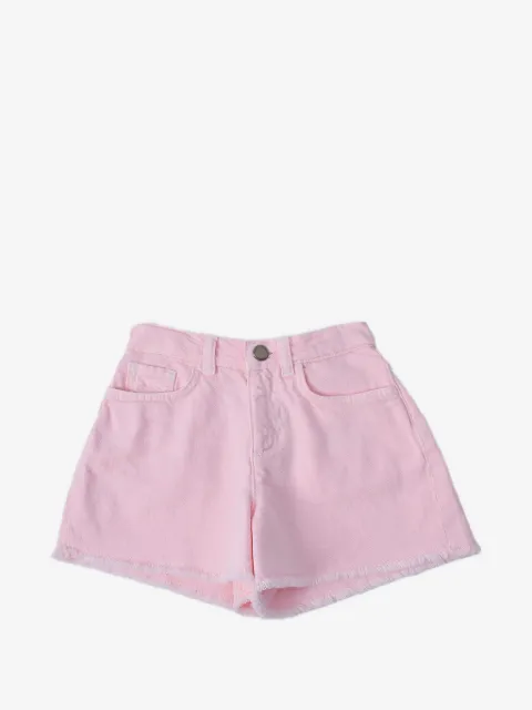 Emporio Armani Kids shorts con dobladillo deshilachado