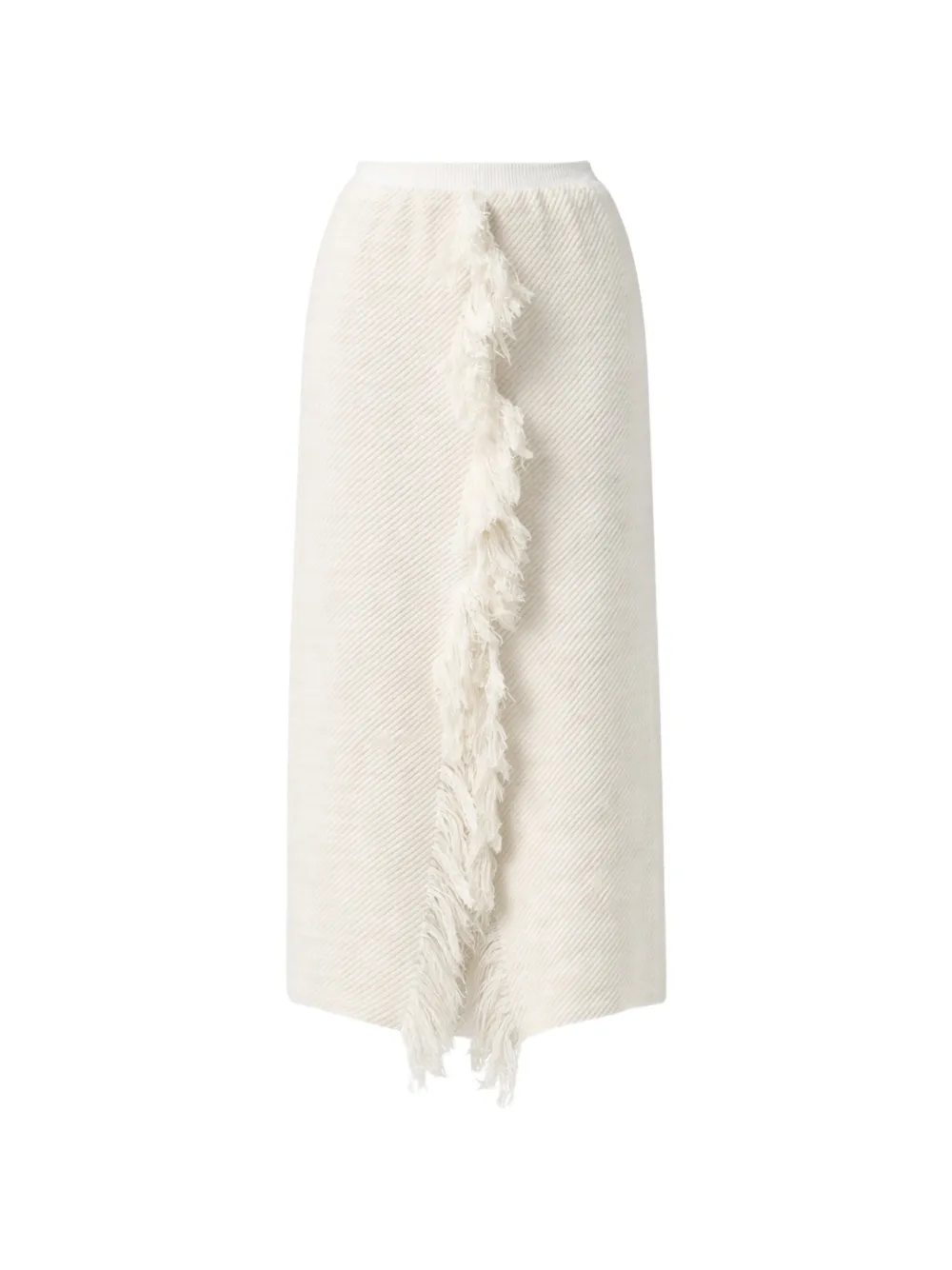 Liviana Conti fringed midi skirt - Toni neutri