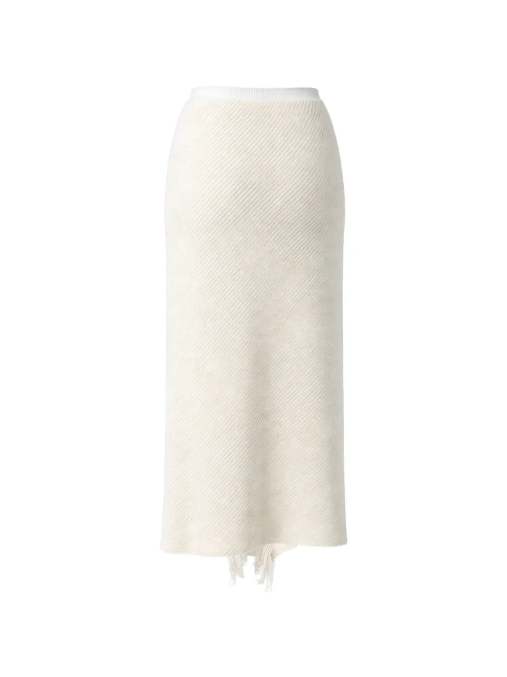 Liviana Conti Midi-rok met franje Beige
