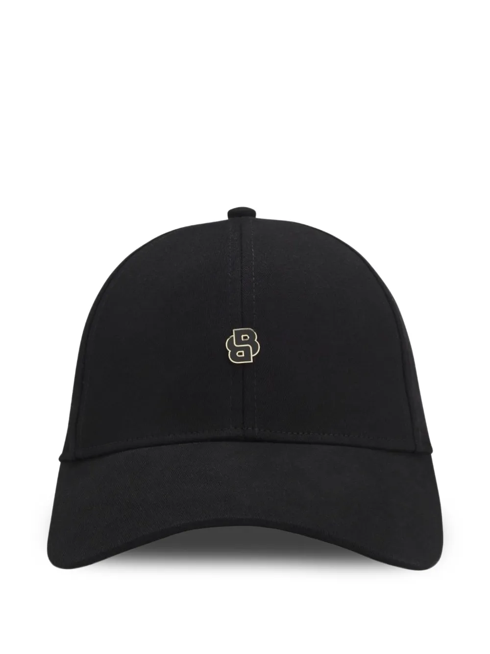 BOSS logo-plaque baseball cap - Schwarz