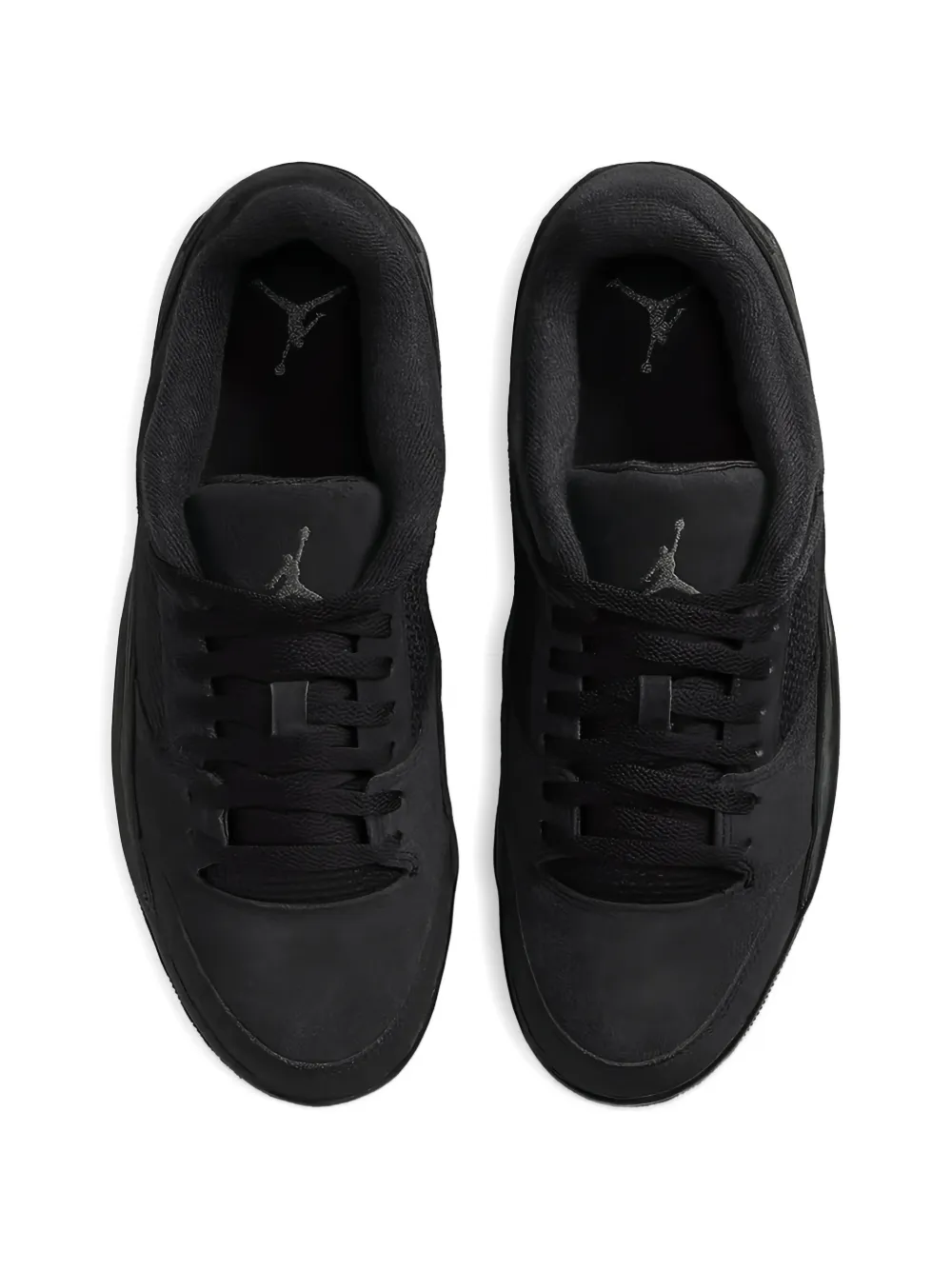 Jordan Flight Court embossed panel sneakers Zwart