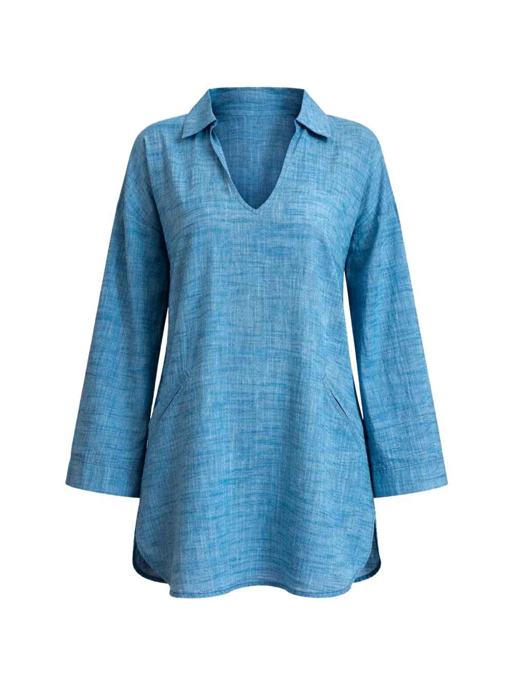 Seafolly longline beach shirt - Blau