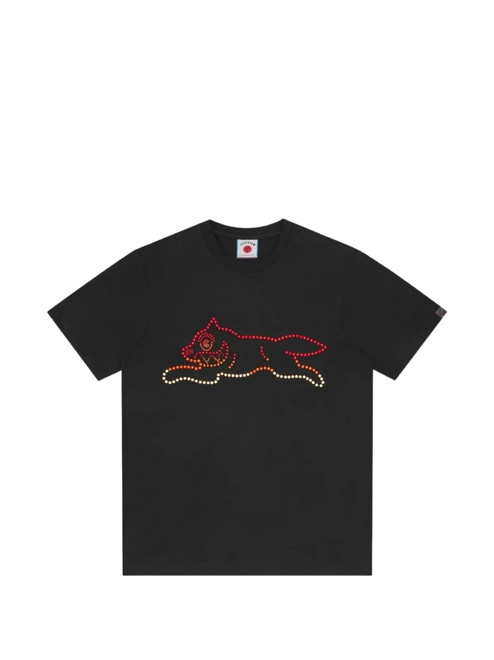 ICECREAM crystal Running Dog T-shirt - Nero
