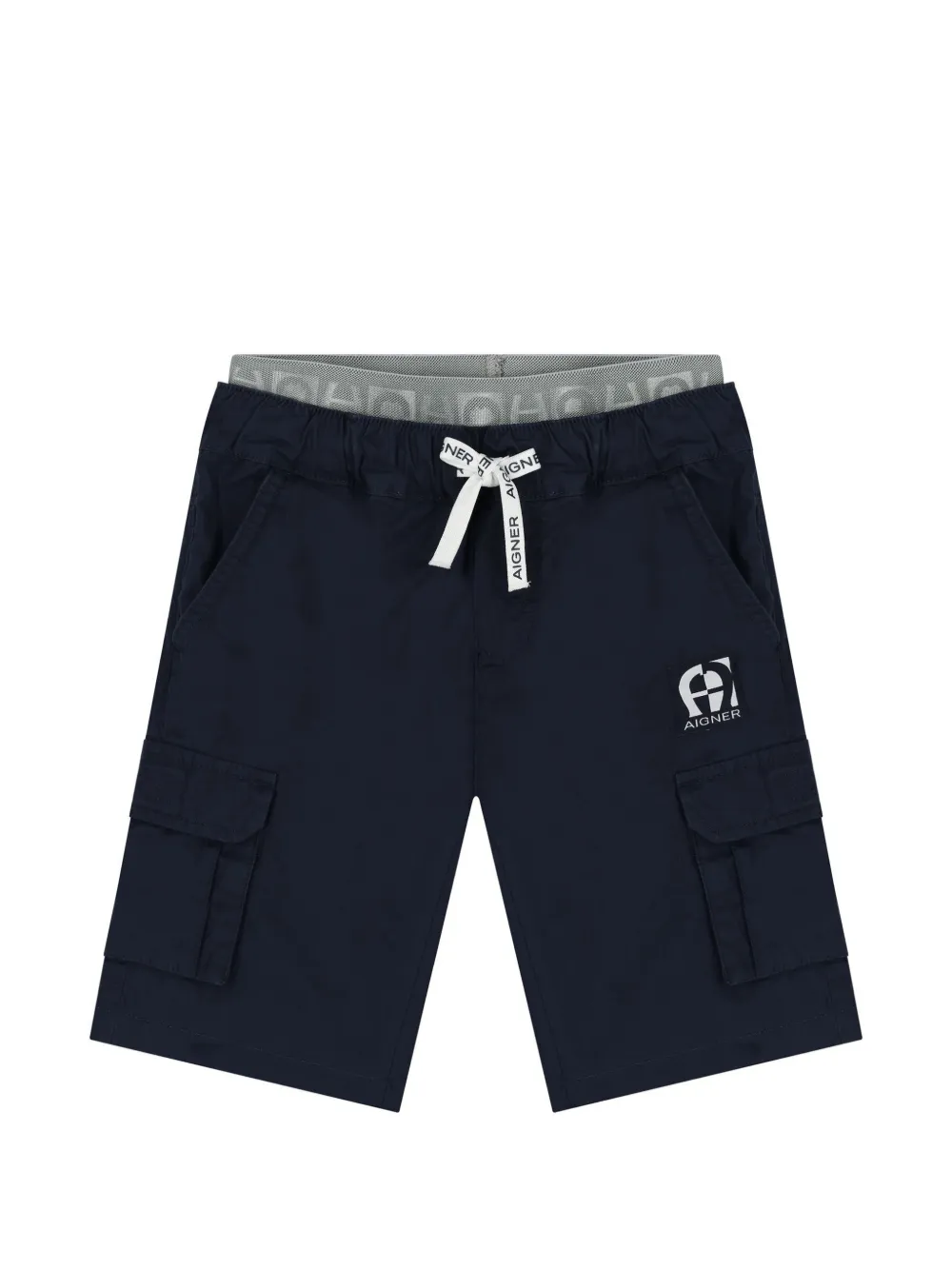 Aigner Kids logo shorts - Blue