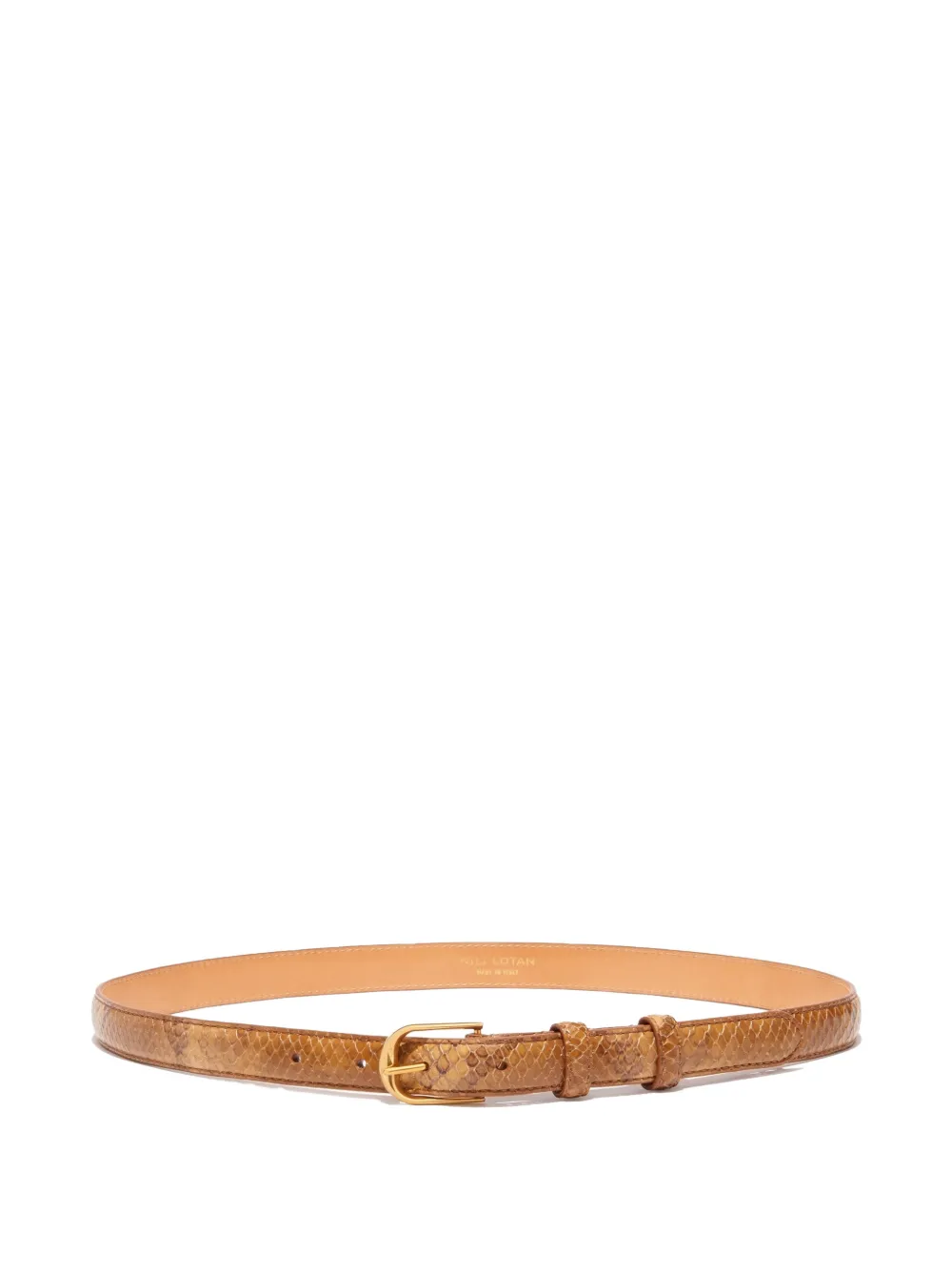 Nili Lotan snakeskin buckle belt - Toni neutri